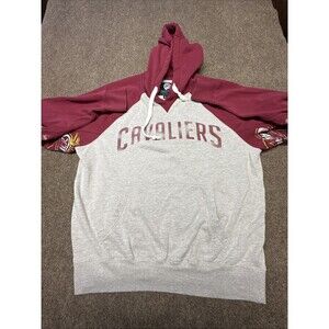 Hands High Cleveland Cavaliers Hoodie Mens Large Burgundy Gray Crest Pullover